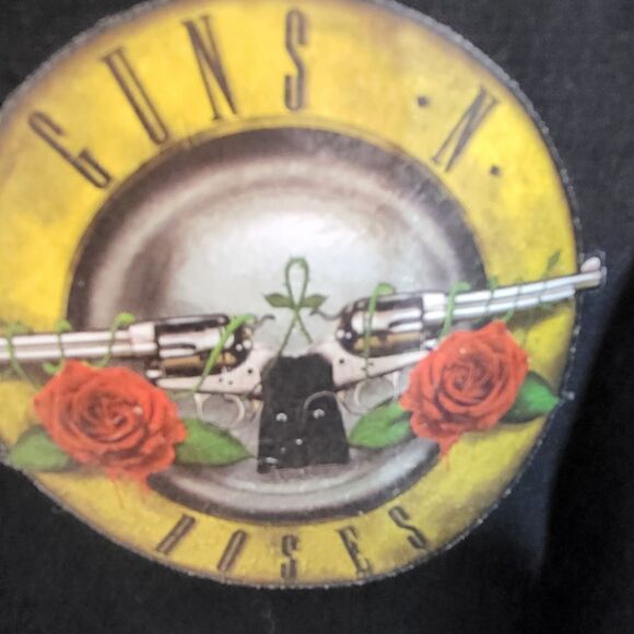 Plus Size Guns N Roses Black & Red Women's Zip Up Jacket  With Hood - Picture 7 of 9